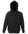 SS26B Kids Hooded Sweatshirt Black colour image